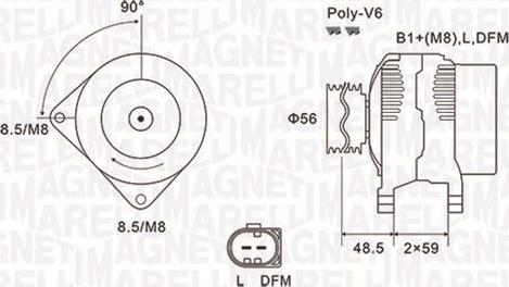 Magneti Marelli 063731644010 - Generátor www.parts5.com