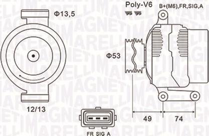 Magneti Marelli 063731635010 - Генератор www.parts5.com