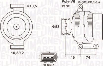 Magneti Marelli 063731638010 - Alternator www.parts5.com