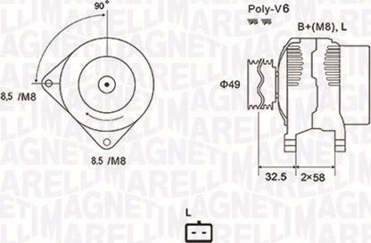 Magneti Marelli 063731627010 - Generator / Alternator www.parts5.com