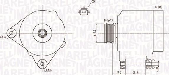 Magneti Marelli 063731860010 - Генератор www.parts5.com