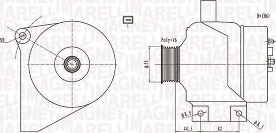 Magneti Marelli 063731861010 - Generator / Alternator www.parts5.com