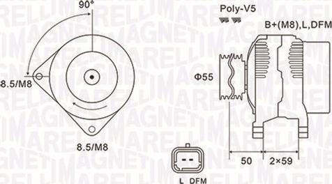 Magneti Marelli 063731823010 - Generator / Alternator parts5.com