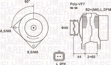 Magneti Marelli 063731877010 - Laturi www.parts5.com