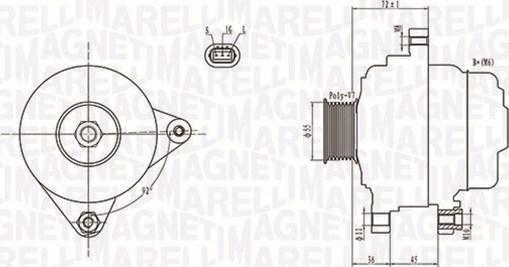 Magneti Marelli 063731792010 - Alternatör www.parts5.com