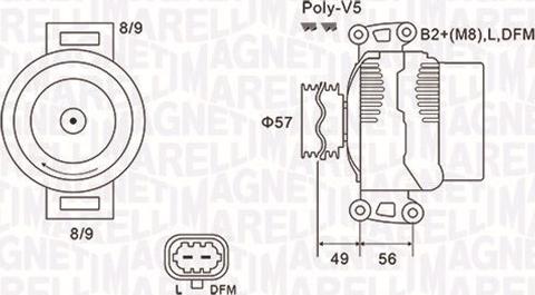 Magneti Marelli 063731740010 - Generator / Alternator www.parts5.com