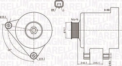 Magneti Marelli 063731761010 - Alternador www.parts5.com