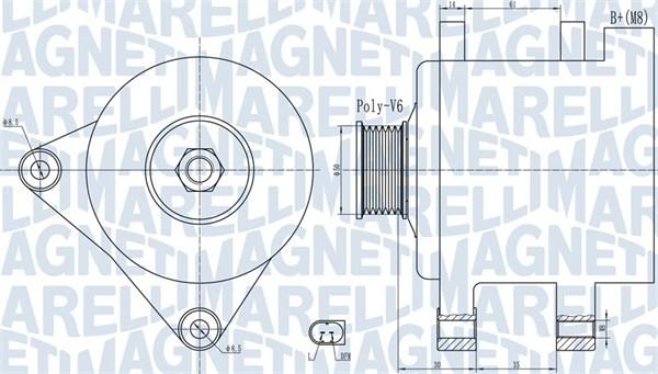 Magneti Marelli 063732056010 - Alternador www.parts5.com