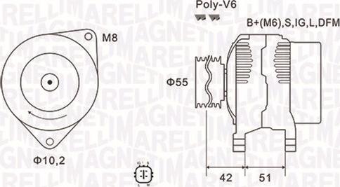 Magneti Marelli 063732126010 - Alternador www.parts5.com