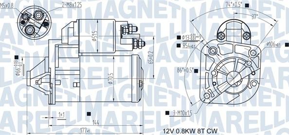 Magneti Marelli 063721442010 - Starter www.parts5.com