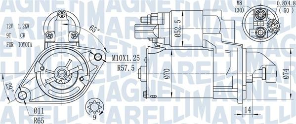 Magneti Marelli 063721450010 - Стартер www.parts5.com