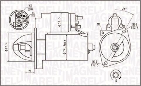 Magneti Marelli 063721410010 - Käynnistinmoottori www.parts5.com