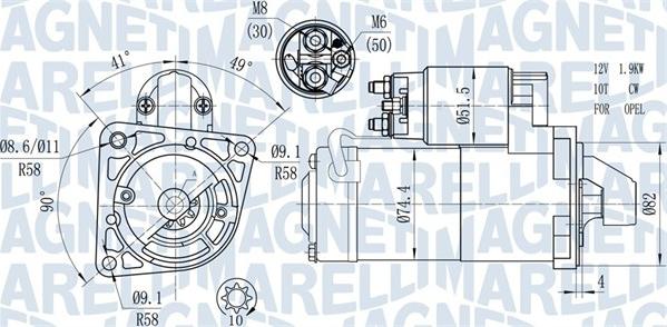 Magneti Marelli 063721428010 - Starter www.parts5.com