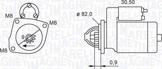 Magneti Marelli 063721552010 - Motor de arranque www.parts5.com