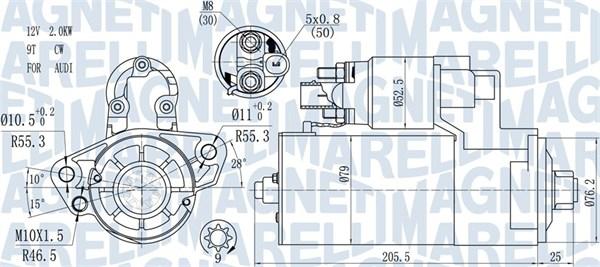 Magneti Marelli 063721521010 - Starter www.parts5.com