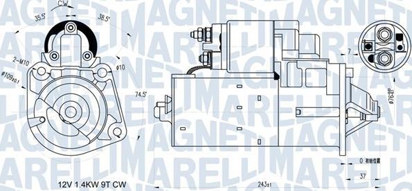 Magneti Marelli 063721398010 - Zaganjalnik www.parts5.com