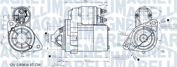 Magneti Marelli 063721307010 - Стартер www.parts5.com