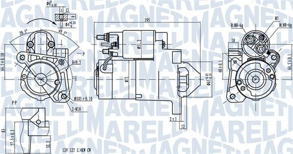 Magneti Marelli 063721273010 - Μίζα www.parts5.com