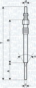 Magneti Marelli 062900090304 - Bujie incandescenta www.parts5.com