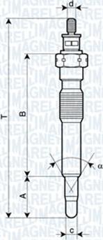 Magneti Marelli 062900092304 - Bujía de precalentamiento www.parts5.com