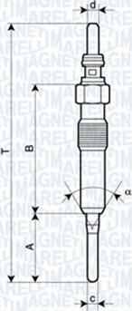 Magneti Marelli 062900087304 - Świeca żarowa www.parts5.com