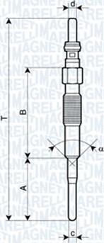 Magneti Marelli 062900079304 - Glow Plug www.parts5.com