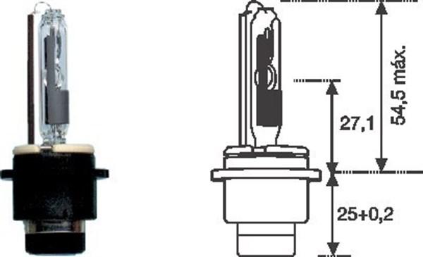 Magneti Marelli 002542100000 - Lámpara, faro de carretera www.parts5.com