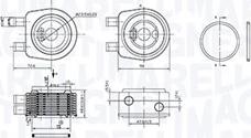 Magneti Marelli 350300001900 - Chłodnica oleju, olej silnikowy www.parts5.com