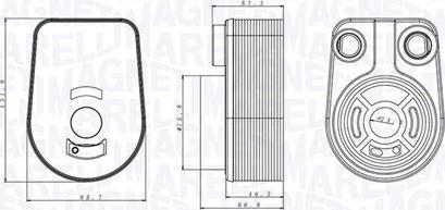 Magneti Marelli 350300002800 - Radiateur d'huile www.parts5.com