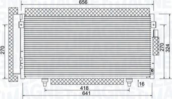 Magneti Marelli 350203998000 - Condensador, aire acondicionado www.parts5.com