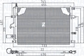 Magneti Marelli 350203914000 - Kondenzator, klimatska naprava www.parts5.com