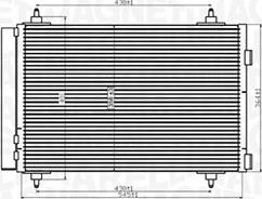 Magneti Marelli 350203916000 - Condensator, climatizare www.parts5.com