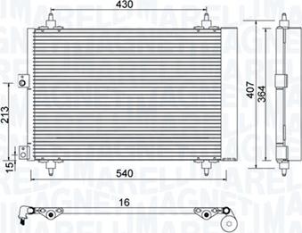 Magneti Marelli 350203920000 - Condenser, air conditioning www.parts5.com