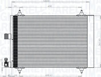 Magneti Marelli 350203839000 - Condensator, climatizare www.parts5.com