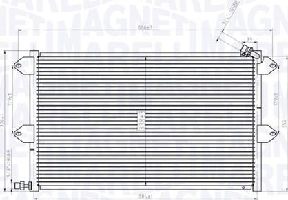 Magneti Marelli 350203831000 - Condensator, climatizare parts5.com