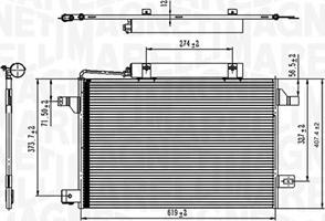 Magneti Marelli 350203745000 - Condensador, aire acondicionado www.parts5.com