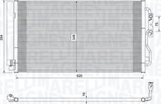 Magneti Marelli 350203751000 - Condenser, air conditioning parts5.com