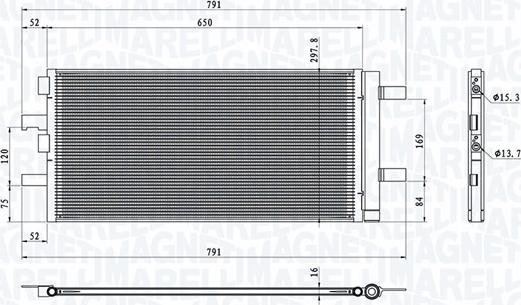 Magneti Marelli 350203786000 - Condensator, climatizare www.parts5.com