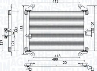 Magneti Marelli 350203772000 - Condenser, air conditioning www.parts5.com