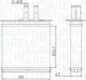 Magneti Marelli 350218493000 - Heat Exchanger, interior heating www.parts5.com