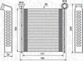 Magneti Marelli 350218448000 - Výměník tepla, vnitřní vytápění www.parts5.com