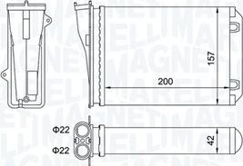 Magneti Marelli 350218463000 - Výmenník tepla vnútorného kúrenia www.parts5.com