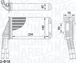 Magneti Marelli 350218467000 - Heat Exchanger, interior heating www.parts5.com