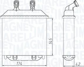 Magneti Marelli 350218415000 - Heat Exchanger, interior heating www.parts5.com