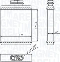 Magneti Marelli 350218412000 - Heat Exchanger, interior heating www.parts5.com