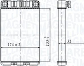 Magneti Marelli 350218428000 - Εναλλάκτης θερμότητας, θέρμανση εσωτερικού χώρου www.parts5.com