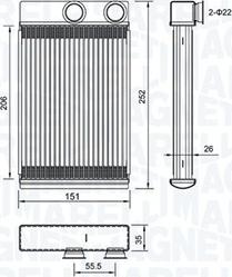 Magneti Marelli 350218478000 - Izmenjivač toplote, grejanje unutrašnjeg prostora www.parts5.com