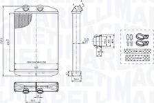 Magneti Marelli 350218519000 - Топлообменник, отопление на вътрешното пространство www.parts5.com