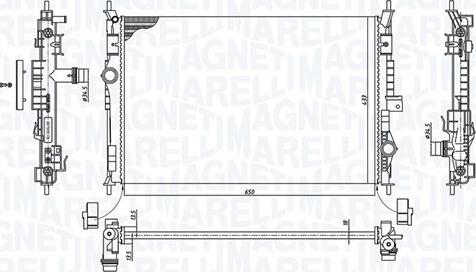 Magneti Marelli 350213199600 - Hűtő, motorhűtés www.parts5.com