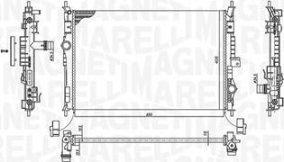 Magneti Marelli 350213199600 - Radiador, refrigeración del motor www.parts5.com